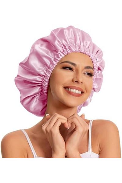 NEXIFY Double Sided Silk Satin Hair Care and Sleeping Cap
