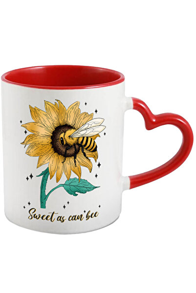 StoryGift Romania Cana Cu Albina Stand Pe O Floare Cu Mesajul "sweet As Can B...