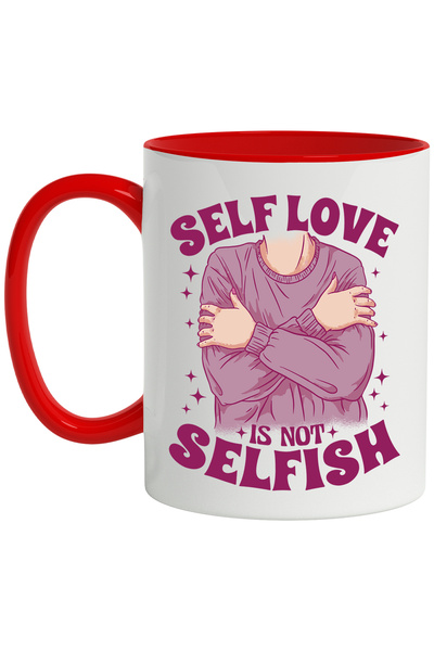 StoryGift Romania Cana Cu Mesaj In Engleza Self Love Is Not Selfish, Imbratis...
