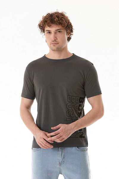 Fulla Moda Μπλουζάκι Boston Summer Printed Crew Neck T-Shirt