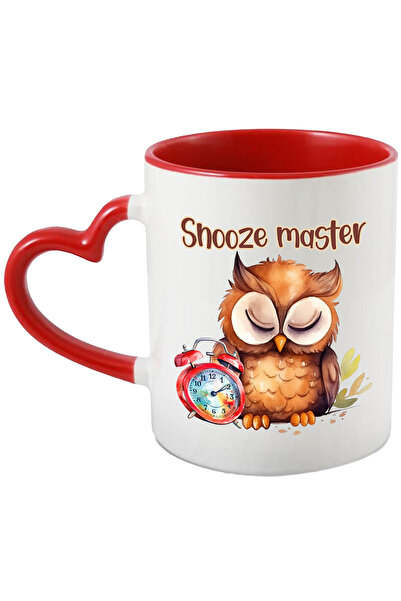 StoryGift Romania Cana Cu O Bufnita Care Doarme Cu Mesajul "snooze Master", I...