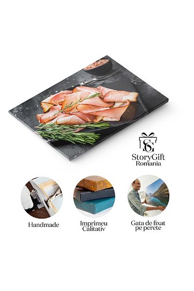 StoryGift Romania Tablou Canvas - Delicii Culinara Germane: Mezeluri De Calitate