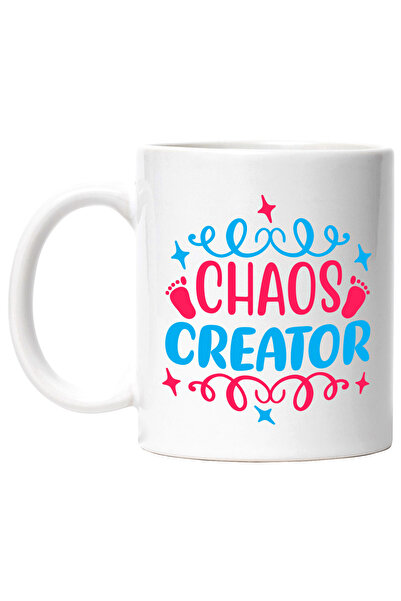 StoryGift Romania Cana Cu Stelute Si Pasi Cu Textul "chaos Creator" - Creator...