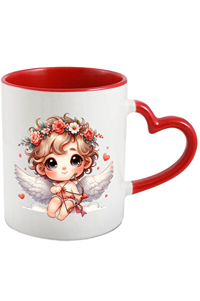 StoryGift Romania Cana Cu Un Bebelus Cupidon Care Trage Cu Arcul | Ilustratie...