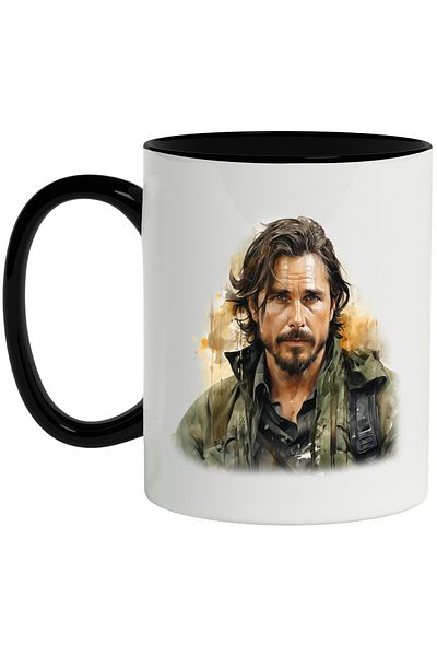 StoryGift Romania Mug With Matthew McConaughey, Actor, Celebrity, Movies, Multicolor 330 ml, Ceram, With