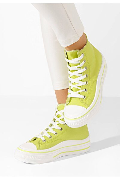 B T Shoes Tenisi Inalti Dama Hanya Lime