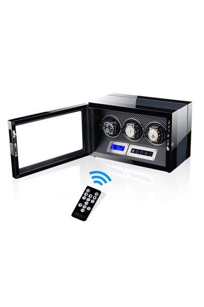 iUni Automatic Watch Winder Box, Luxury Watch Winder 3 Carbon
