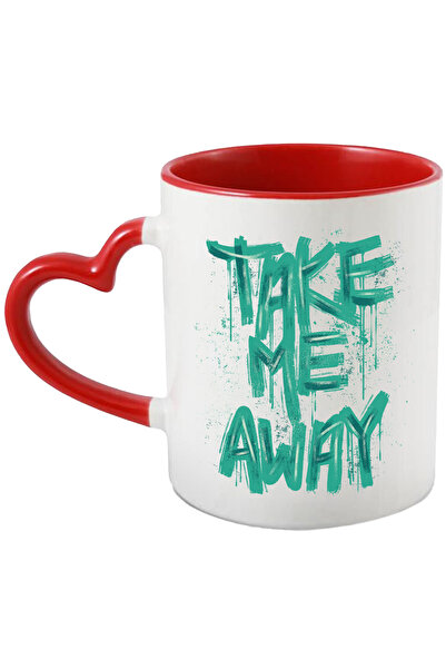 StoryGift Romania Cana Cu Mesaj In Engleza Take Me Away, Graffiti, Ilustratie, Multicolor 330 Ml, , Cu ,stg