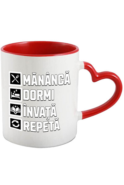 StoryGift Romania Cana Mananca Dormi Invata Repeta Studiat Scoala, 330ml, Cer...