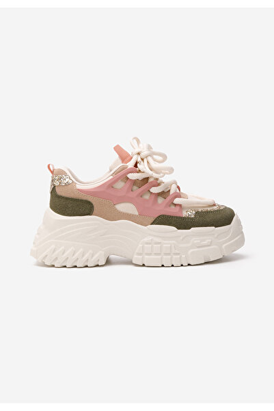 B T Shoes Viacfarebné dámské tenisky na platformě Adane V2