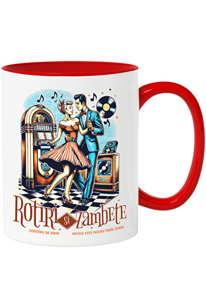 StoryGift Romania Cana Cuplu Dansand Muzica Retro Iubitorii De Petrecere, 330...