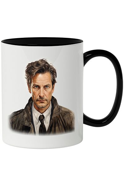 StoryGift Romania Mug With Colin Firth, Actor, English, Movies, Celebrity, Multicolor 330 ml, Ceram, With