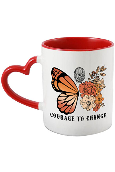 StoryGift Romania Cana Cu Mesajul "courage To Change", Ilustratie, Motivation...
