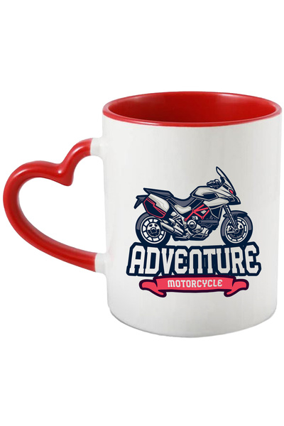 StoryGift Romania Cana Cu Mesaj In Engleza Adventure Motorcycle, Motocicleta,...
