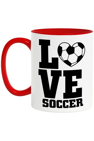 StoryGift Romania Mug with a soccer ball for fans of this sport with the message in English "Lo, Cu