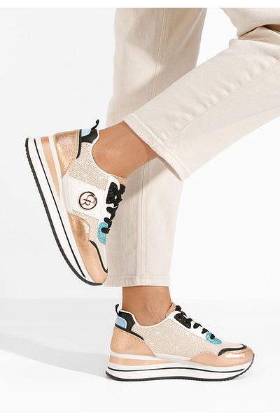 B T Shoes Sneakers Cu Platforma Zarida Champagne