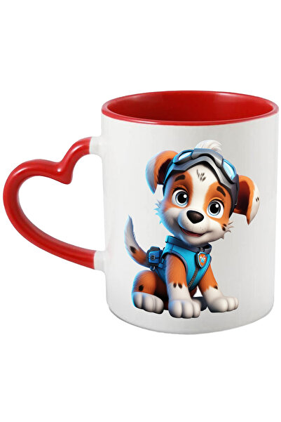 StoryGift Romania Cana cu un catel bucuros, ilustratie, 3D, costum de agent s...