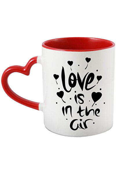 StoryGift Romania Cana Cu Mesaj In Engleza Love Is In The Air, Iubire, Inima,...