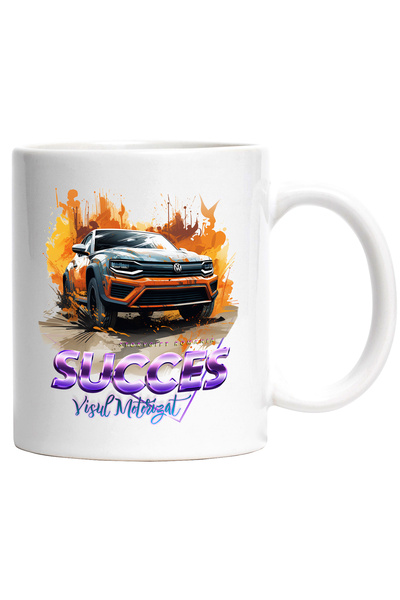 StoryGift Romania Cana Cu Mesaj Succes Visul Motorizat, Volkswagen, Masina, M...