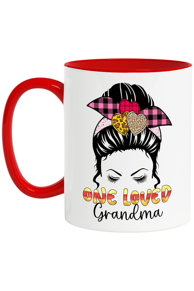 StoryGift Romania Cana Cu Mesajul "one Loved Grandma", Ilustratie, Familie, R...