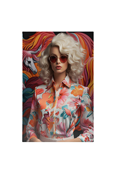 StoryGift Romania Tablou Canvas: Femeie Cu Par Blond Si Ochelari De Soare Cu ...