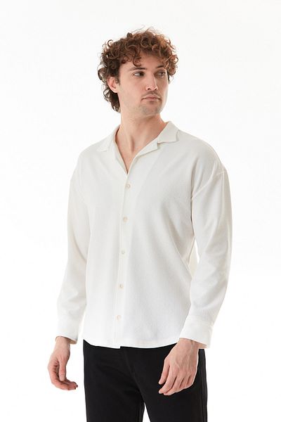 Fulla Moda Πουκάμισο Basic Lycra με κουμπιά