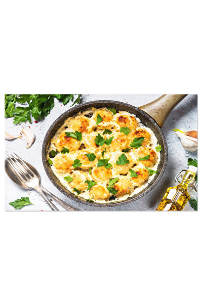 StoryGift Romania Tablou Canvas Chiftele In Sos De Smantana Cu Parmezan Delicatesa Savuroasa Cu Arome Tentante S