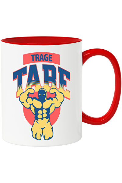 StoryGift Romania Cana Silueta Om Atletic Motivational Trage Tare, 330ml, Cer...