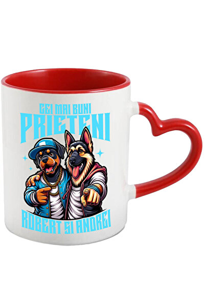 StoryGift Romania Cana Cu Caine Rottweiler Si Ciobanesc German Imbratisare Te...