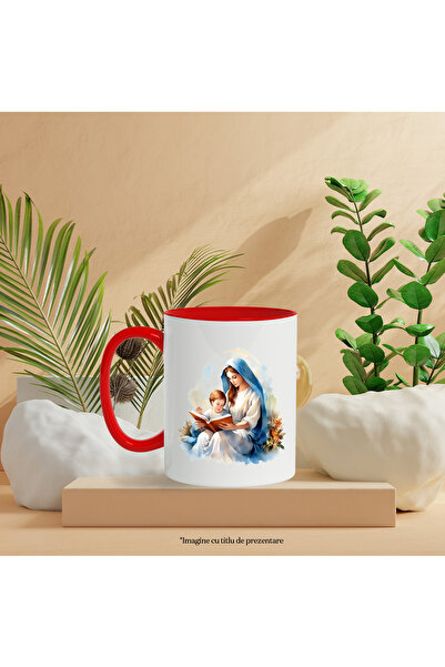 StoryGift Romania The Cup with the Mother of God | Virgin Mary | holding an open book | Jesus looking, With, STG.