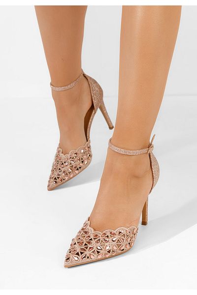 B T Shoes Pantofi Stiletto Kasey Champagne