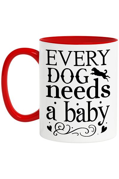 StoryGift Romania Mug for those who love dogs with a message in English - hearts with Mane, Cu
