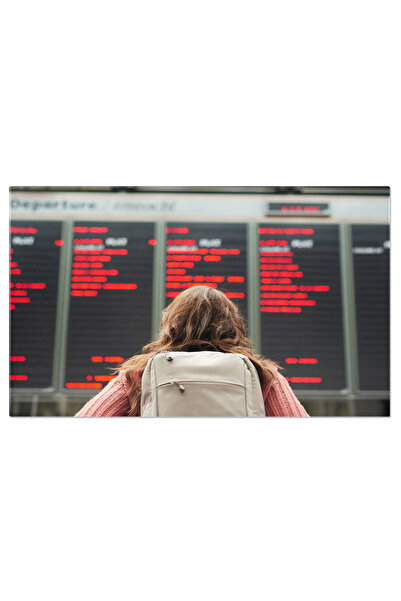 StoryGift Romania Tablou Canvas - Portret Feminin: Frumusete In Albastru, Rad...