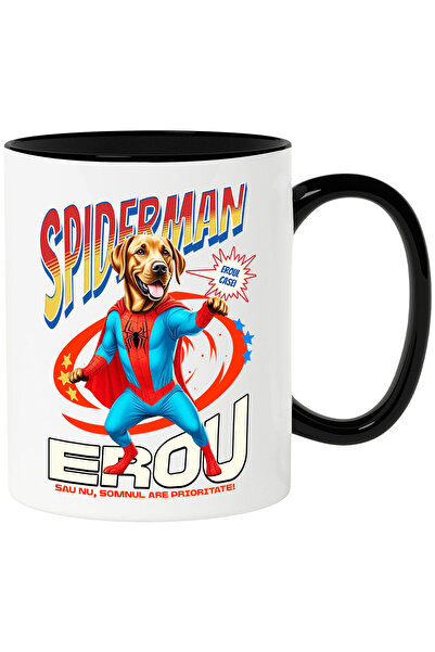 StoryGift Romania Cana Cu Labrador Retriever Caine In Costum De Spiderman Cu ...