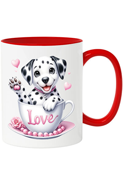 StoryGift Romania Cana Cu Un Catel Dalmatian Fericit | Face Cu Mana | Sta Int...