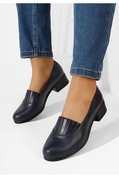 B T Shoes Pantofi Cu Toc Mic Lofty Navy