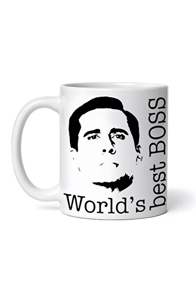 OEM Cană albă personalizată, Cel mai bun șef din lume, Biroul, INOVATIX®. 330 ml
