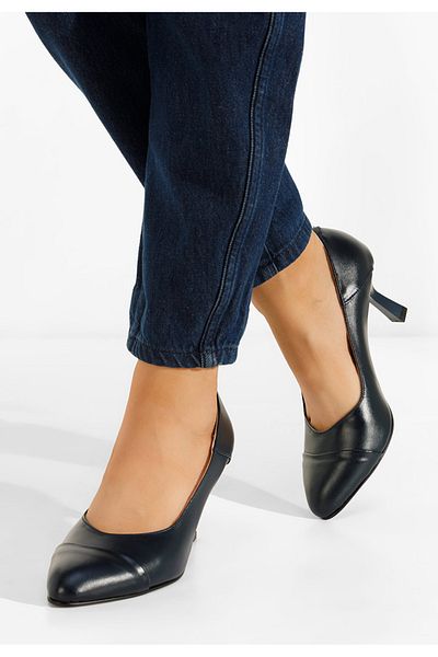 B T Shoes Pantofi Cu Toc Colie Navy