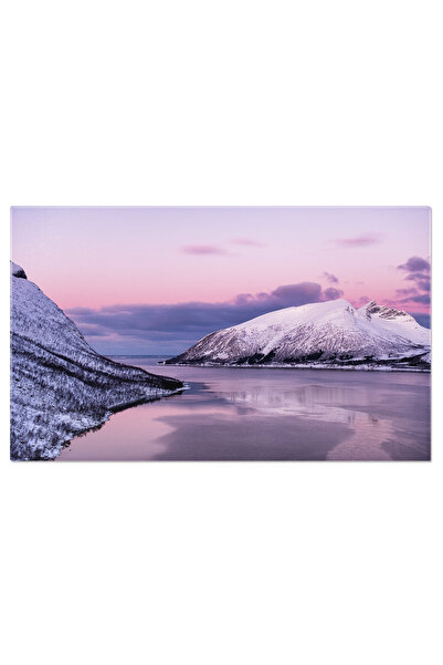 StoryGift Romania Tablou Canvas Peisaj De Apus Pe Insula Senja, Norvegia, Nor...