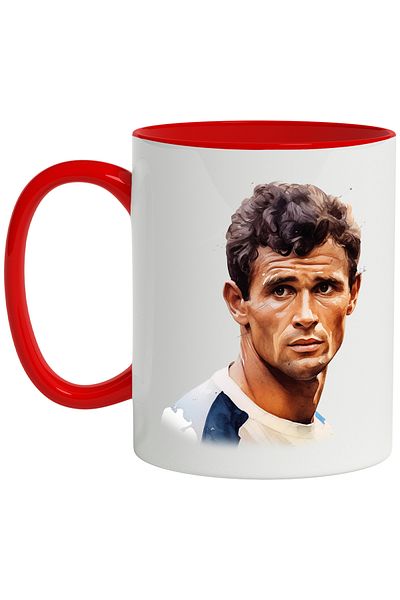StoryGift Romania Mug With Diego Armando, Player, Footballer, Sportsman, Multicolor 330 ml, Ceramic, With