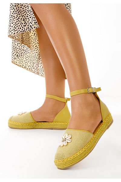 B T Shoes Espadrile Dama Taldora Galbene