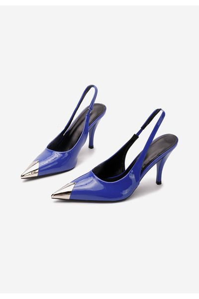 B T Shoes Pantofi Stiletto Slingback Rachel Albastri