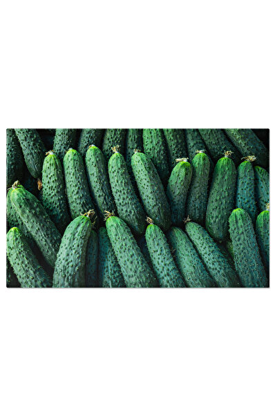 StoryGift Romania Tablou Canvas Capsuni Proaspete Pe Un Fundal Verde, Cucumbe...