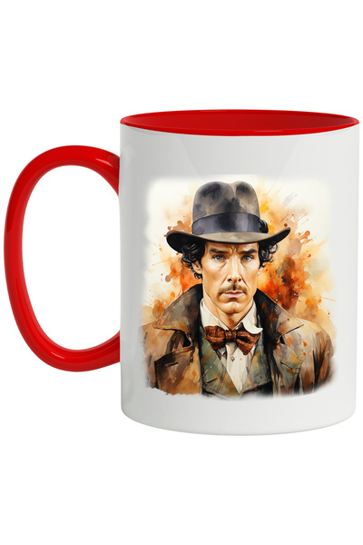 StoryGift Romania Cana Cu Benedict Cumberbatch, Sherlock, Seriale Tv, Detectiv, Multicolor 330 Ml,, Cu ,stg
