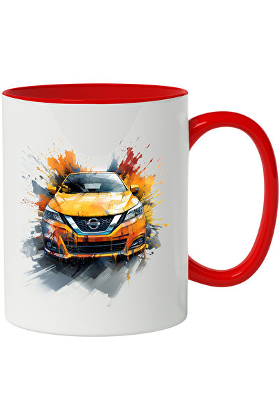 StoryGift Romania Cana Cu Masina, Nissan, Logo, Brand, Picaturi De Vopsea, Mu...