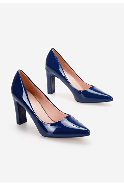 B T Shoes Modré lodičky Devina