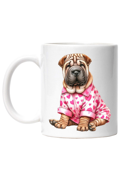 StoryGift Romania Cana Cu Un Catelus Shar Pei Imbracat Cu O Bluza | Ilustrati...
