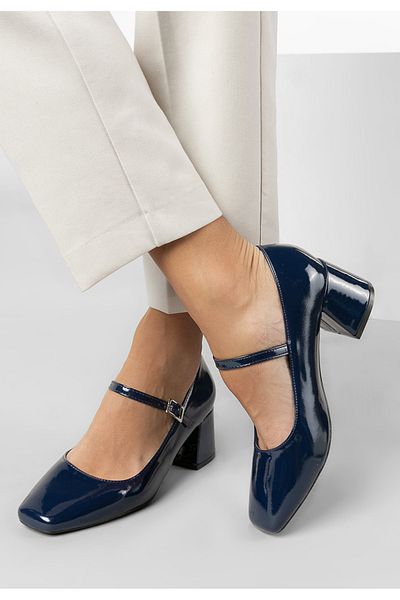 B T Shoes Pantofi Cu Toc Gros Erosa Navy