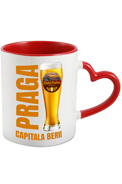 StoryGift Romania Cana Pahar De Bere Aurie Rece Oras Praga Text Capitala Beri...