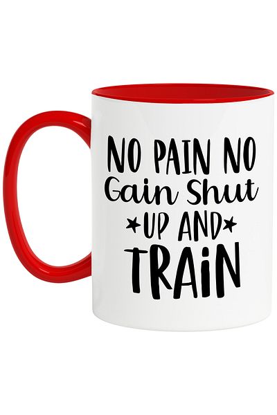 StoryGift Romania The cup with the urge to shut up and start training, because without pain it's not real, With